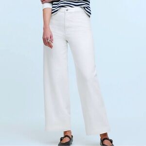 Madewell Vintage Wide-Leg Crop Jean in Tile White, size 32, EUC
